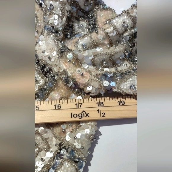 Neiman Marcus Vintage George F Couture Beaded Formal Gown - Picture 7 of 11